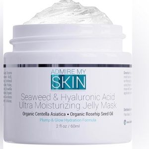 NIB Admire My Skin Seaweed &  Hyaluronic Acid Ultra Moisturizing Jelly Mask 2oz